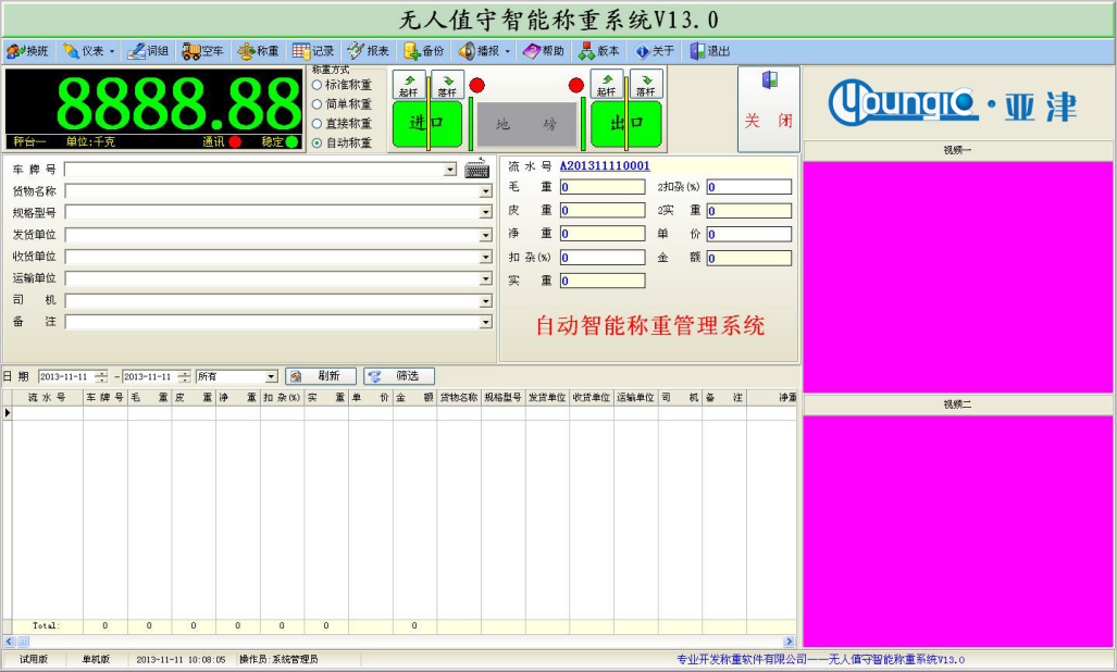 自動智能稱重管理系統(tǒng)