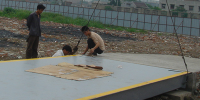 基礎(chǔ)施工對電子汽車衡器的影響2